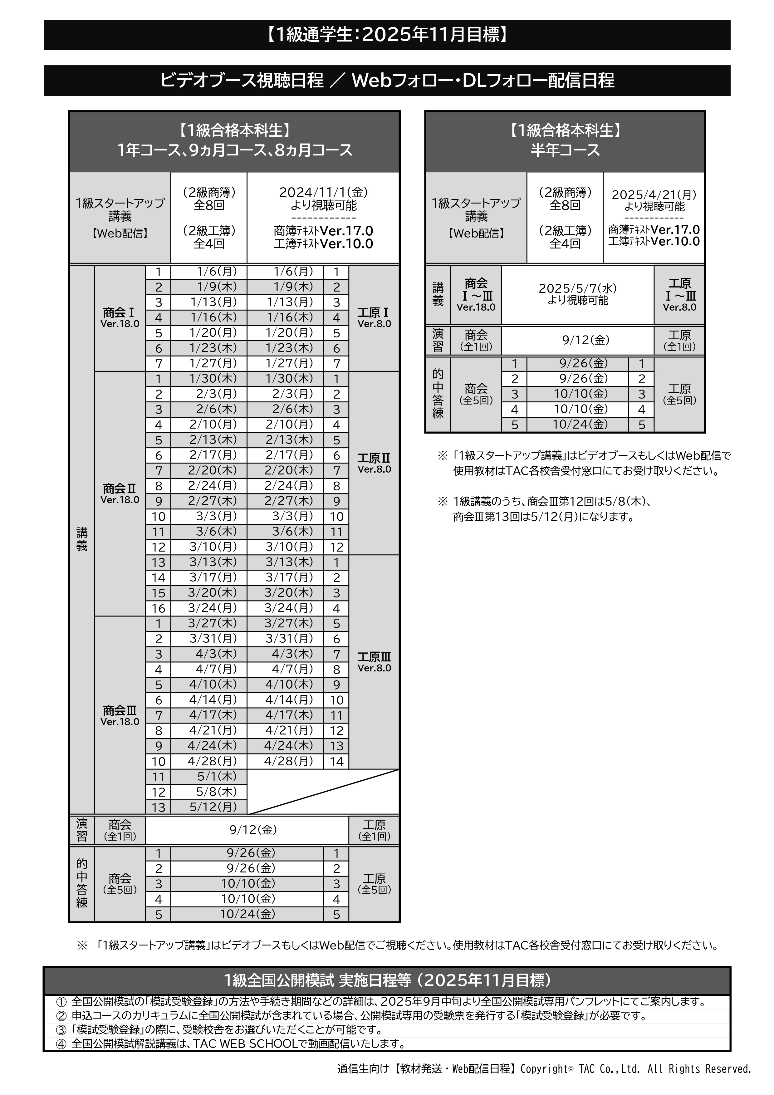 講義日程